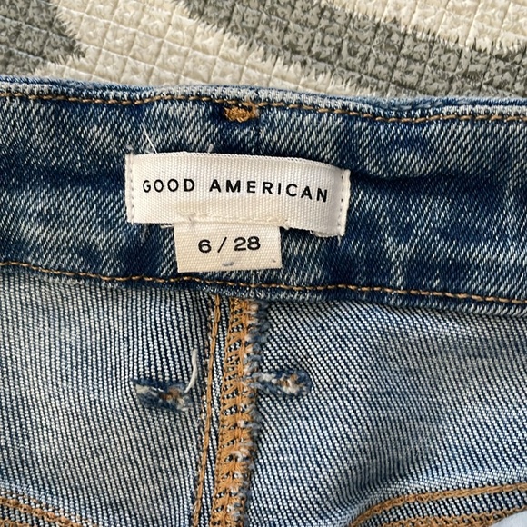 GOOD AMERICAN GOOD LEGS SHADOW POCKETS INDIGO006 High Waisted jeans size 6 / 28 - Picture 4 of 9
